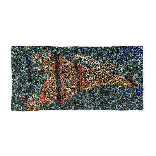 La Vie en Rose Beach Towel
