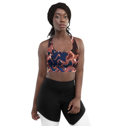 Here You Come Again Longline sports bra