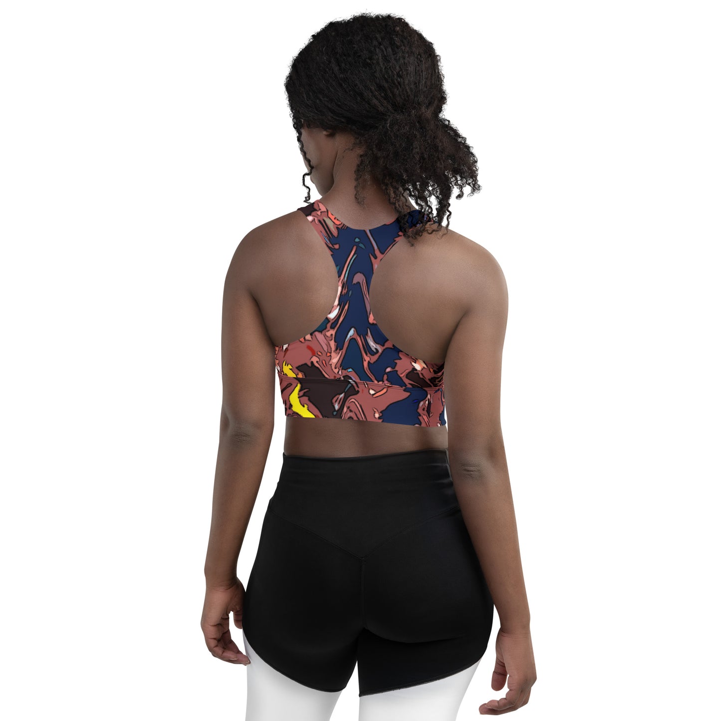 Here You Come Again Longline sports bra