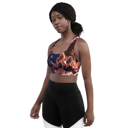 Here You Come Again Longline sports bra