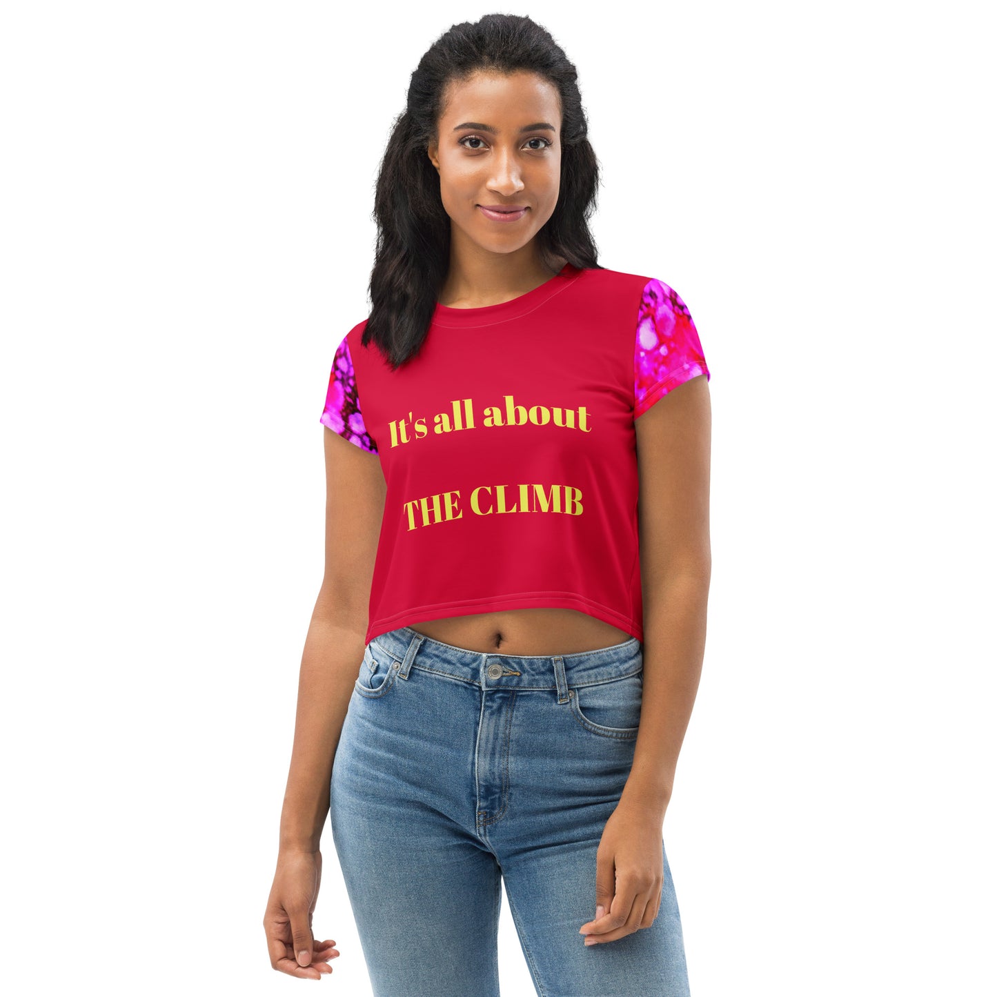 Lynn All-Over Print Crop Tee