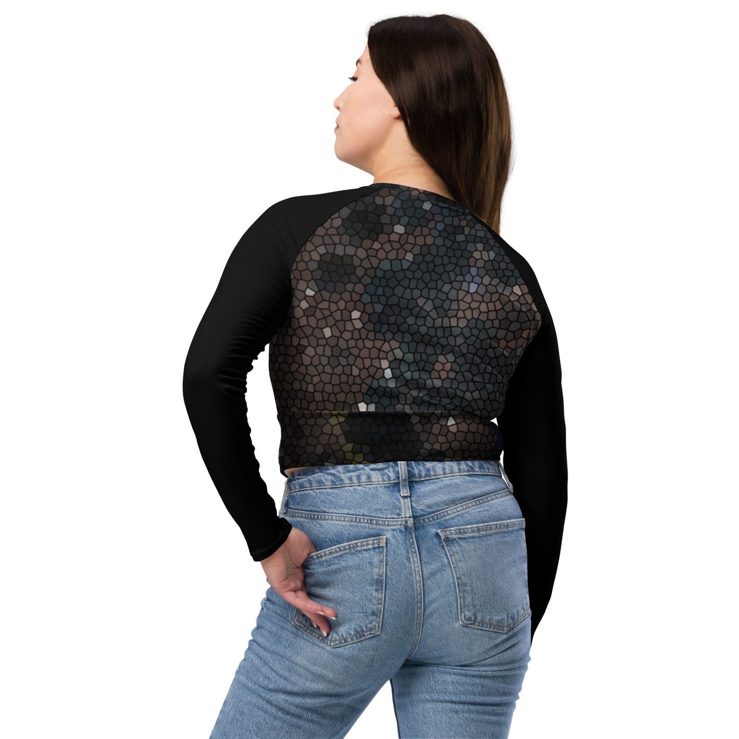 Dorothy Recycled long-sleeve crop top