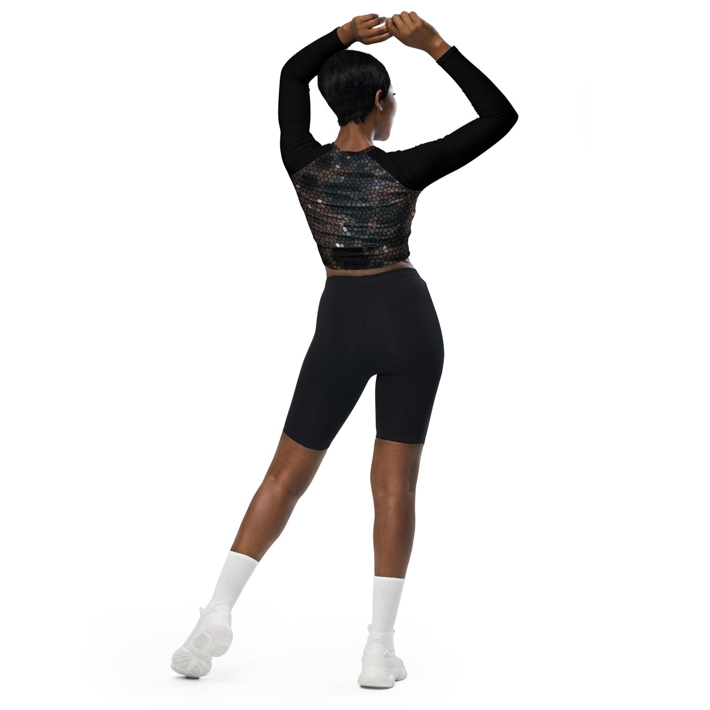 Dorothy Recycled long-sleeve crop top