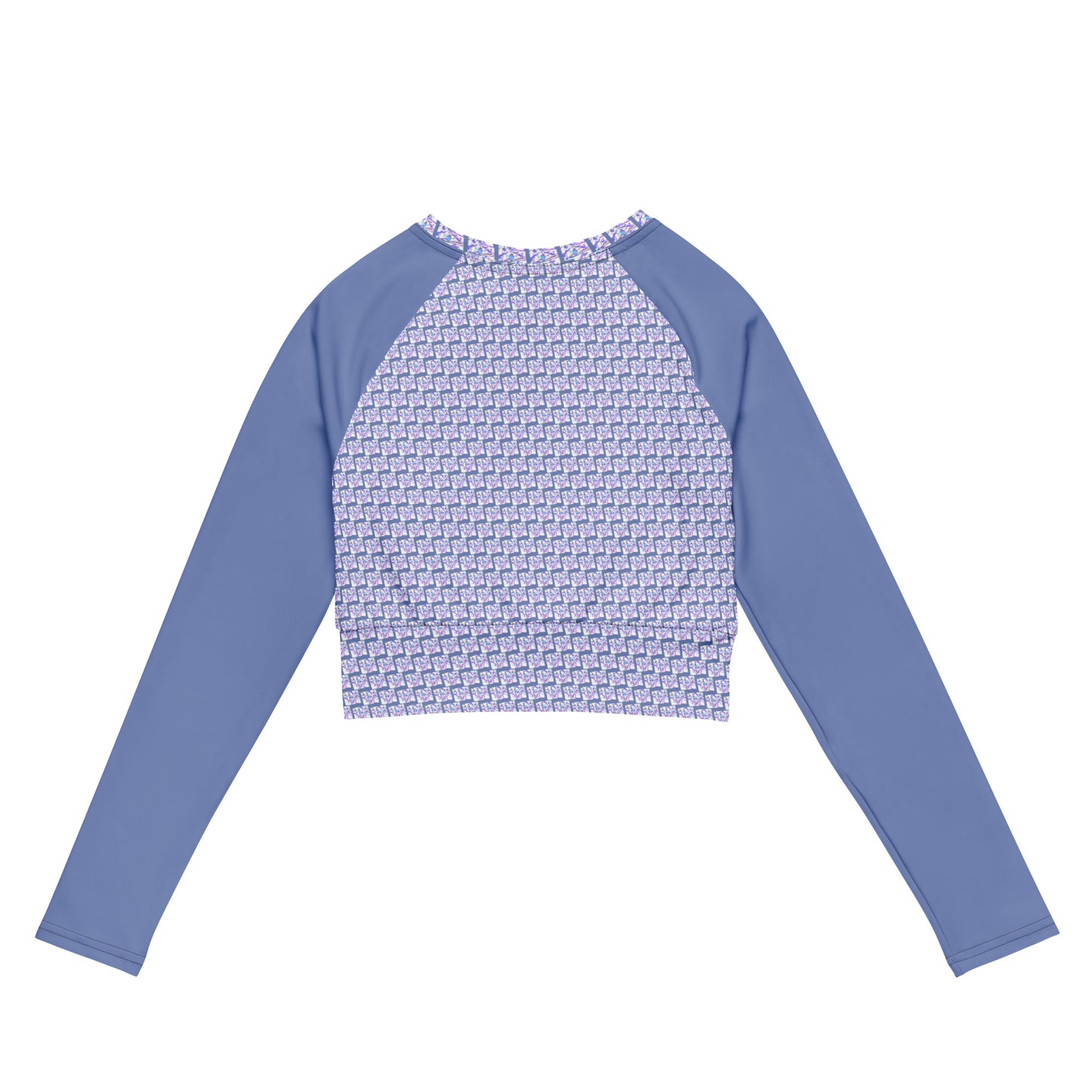 Fall to Pieces Recycled long-sleeve crop top