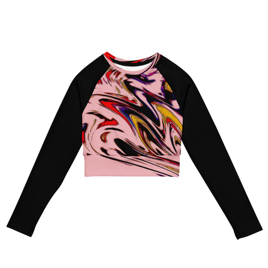 Hester long-sleeve crop top