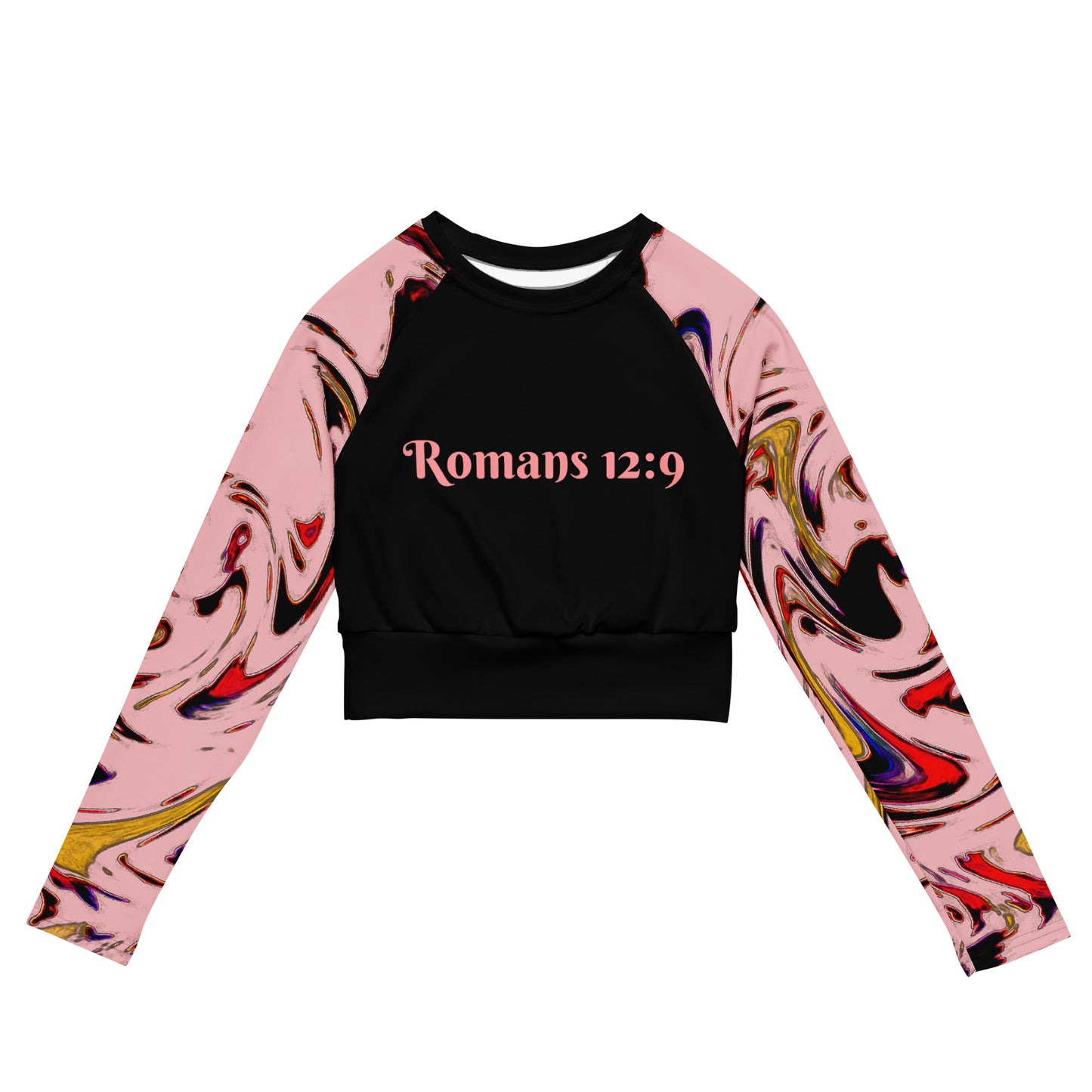 Hester long-sleeve crop top