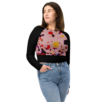 Calypso Recycled long-sleeve crop top