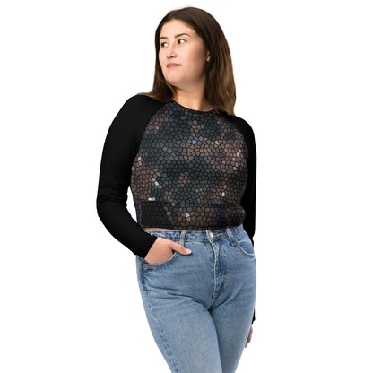 Dorothy Recycled long-sleeve crop top