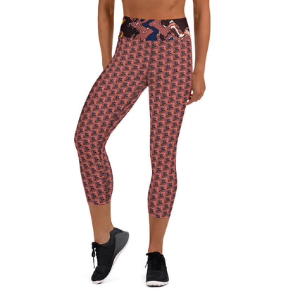 Here You Come Again Yoga Capri Leggings