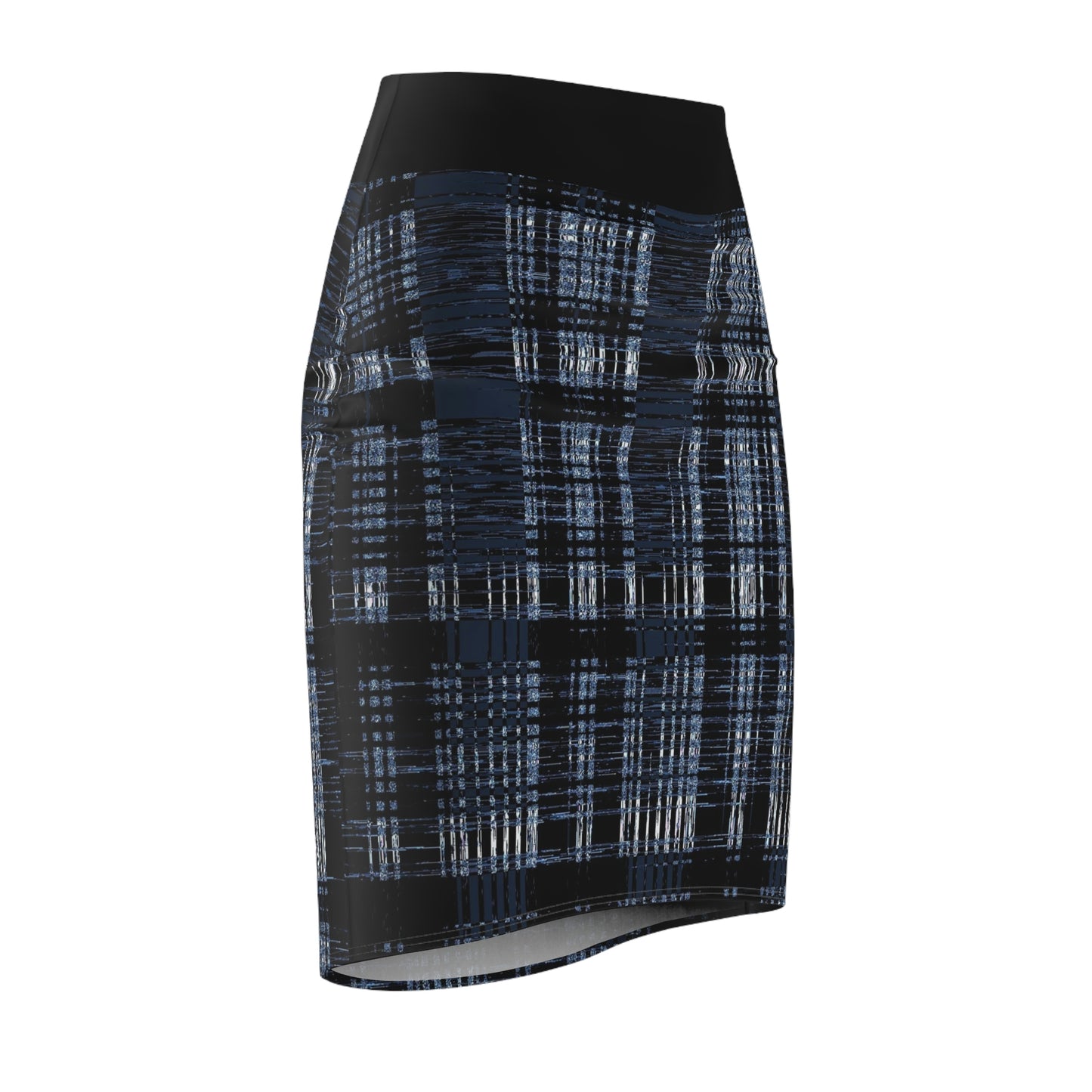 Babe Women's Blue and Black Pencil Skirt